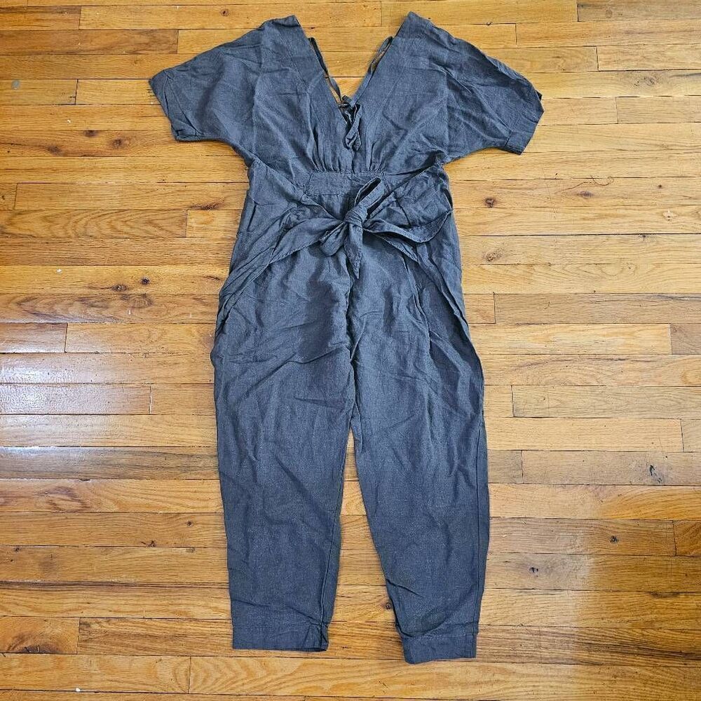Free People Linen Jumpsuit Romper XS